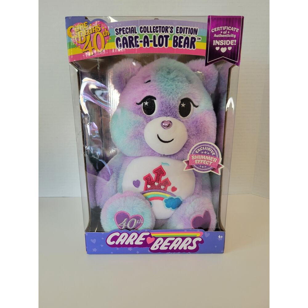 Care Bears 40th Anniversary Care-a-Lot Bear - Purple and Blue